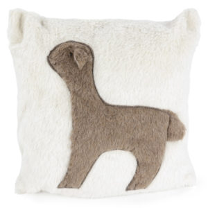 Bezug - Kissen Alpakaflor Applikation - Auslaufmodell