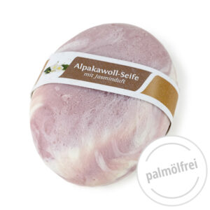 Alpakawoll-Seife oval, Jasmin Neu