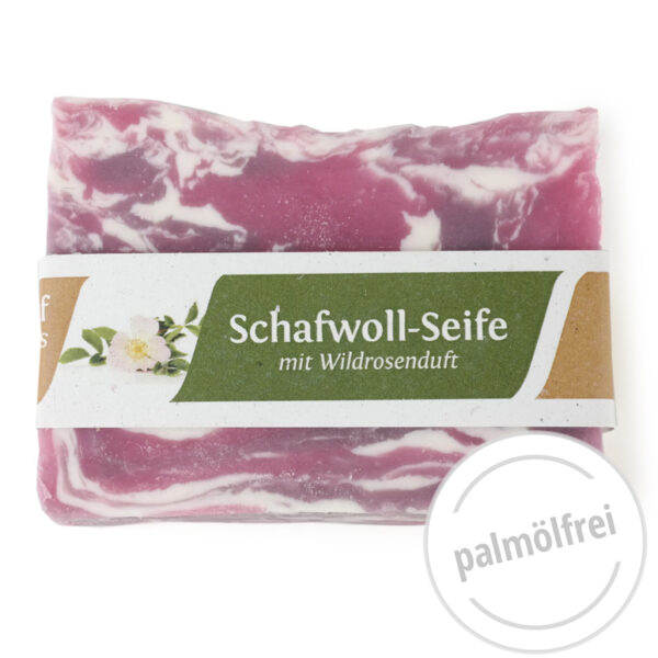 Schafwoll-Seife Wildrosenduft