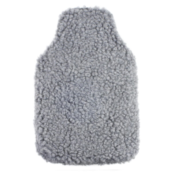 Wärmflasche mit Bezug Grau