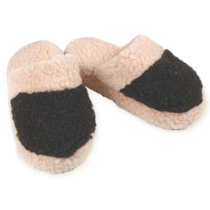 Pantoffel Woolies Wollflor beige - Restposten
