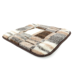 Stuhlkissen Wollflor Muster Karo