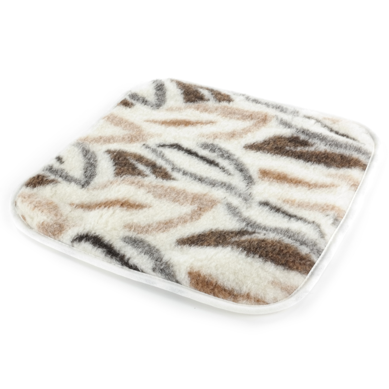 Stuhlkissen Wollflor Muster Blätter