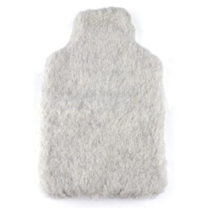 Wärmflasche mit Bezug Hellgrau - Sonderangebot